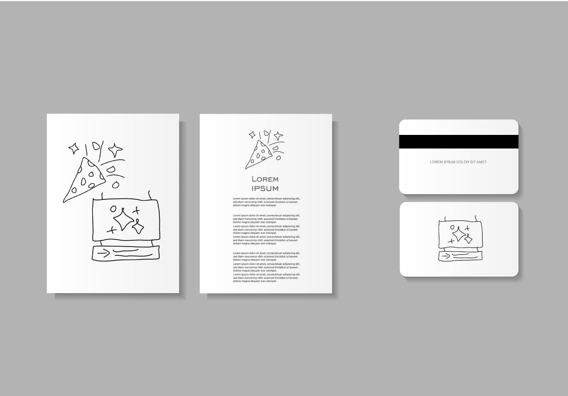 20枚跨年主题矢量轮廓素材库精选图标 End Time Outline Icons Set插图(1)