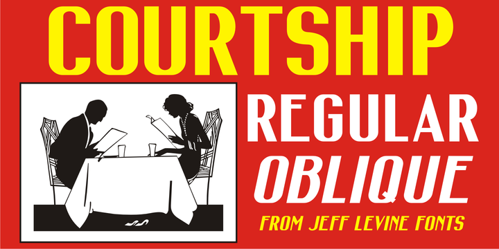 Courtship JNL Font插图