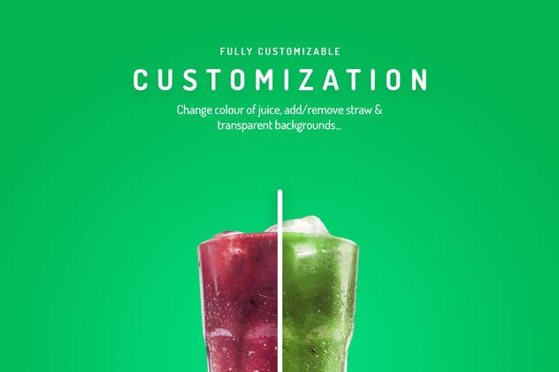 10款有机果汁主题巨无霸广告图片模板素材库精选 Organic Juice – 10 Premium Hero Image Templates插图(3)