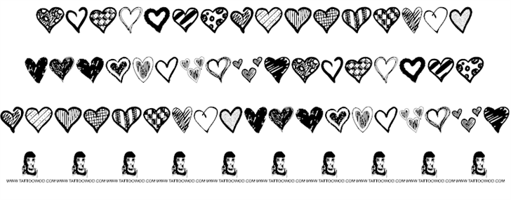 Crazy Hearts font插图1 Crazy Hearts font插图1
