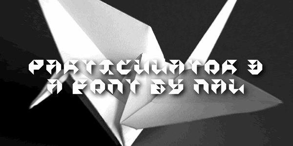 Particulator III font插图