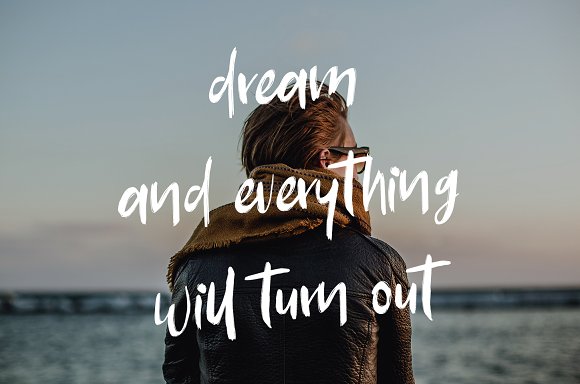 THE Heattoo BRUSH FONT插图2