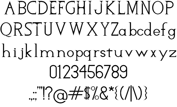 Rachel's Requiem font插图3