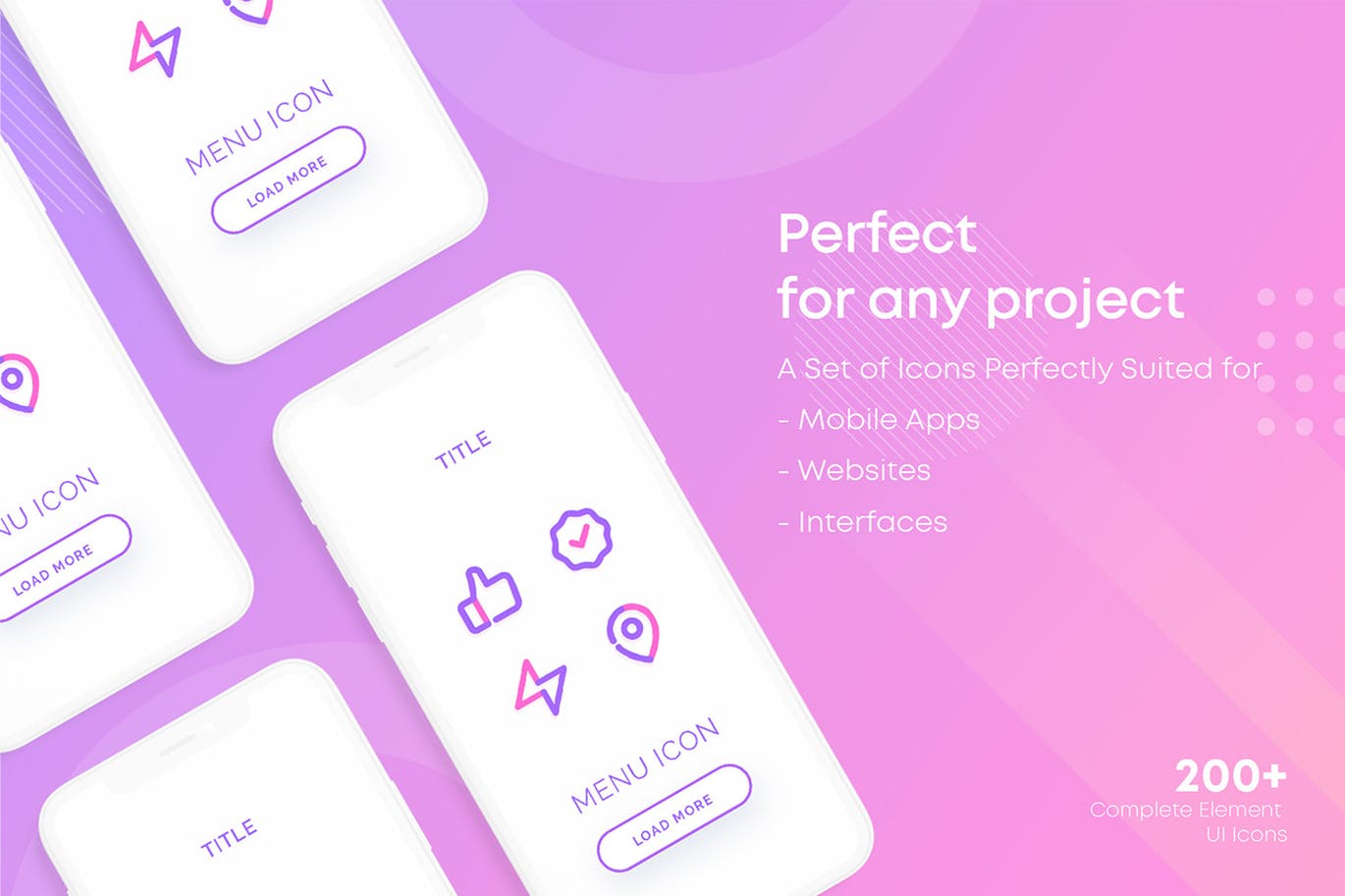 Web&APP用户交互界面UI图标素材包 Complete Web and Mobile UI Icons Pack – UICON2插图(4)