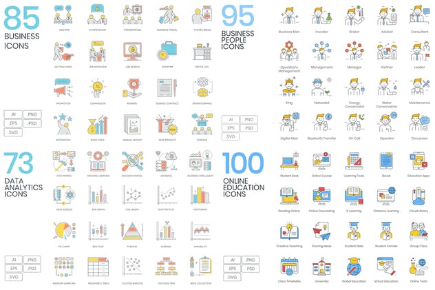 2500+枚32个分类综合图标合集 The Client Bundle 2,500+ Icons插图(2)