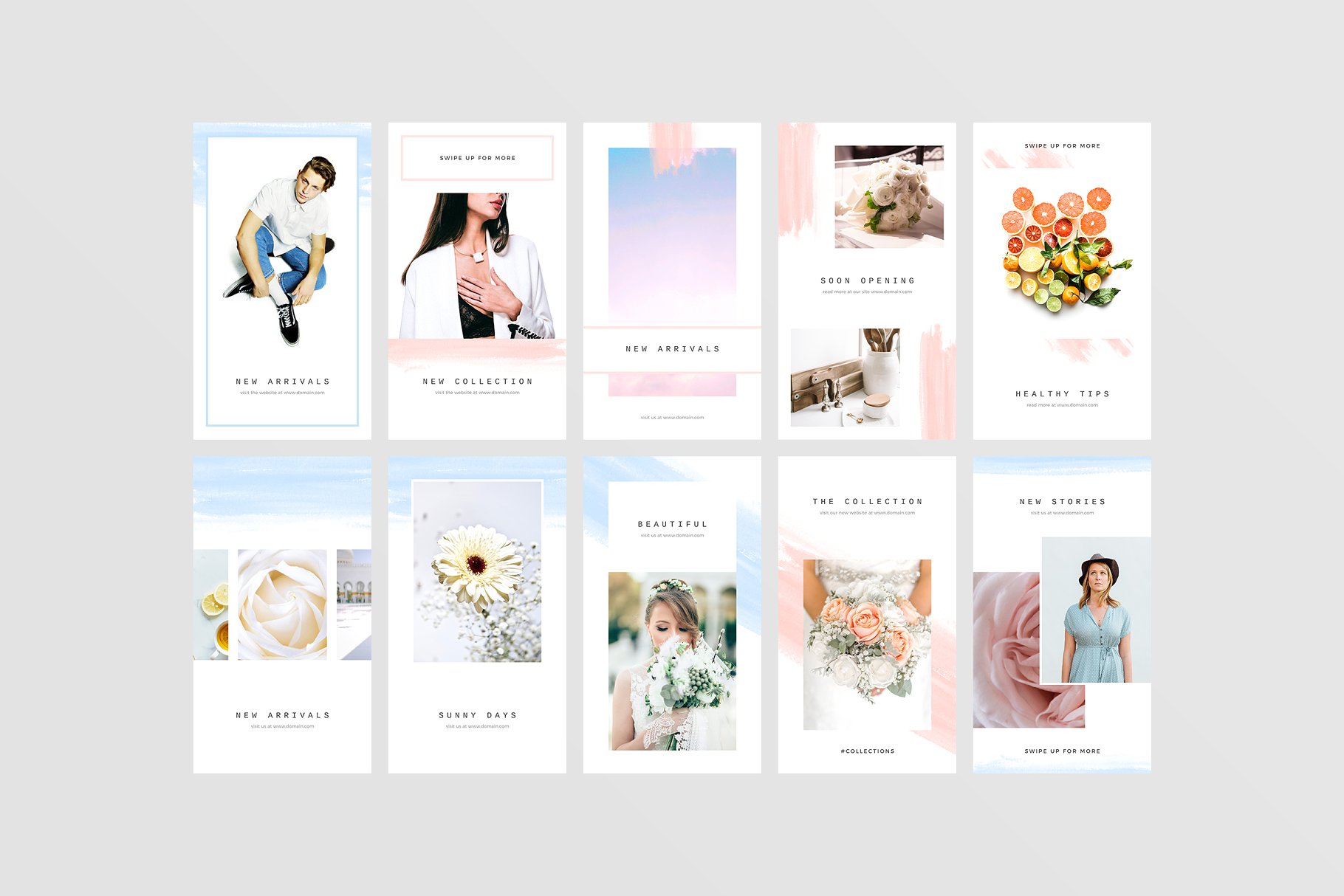 简约可编辑Instagram故事模板素材库精选 Lisbon Instagram Stories插图(8)