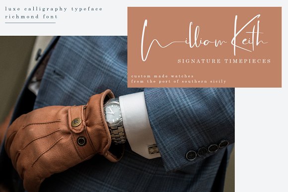 Richmond Luxury Font插图3