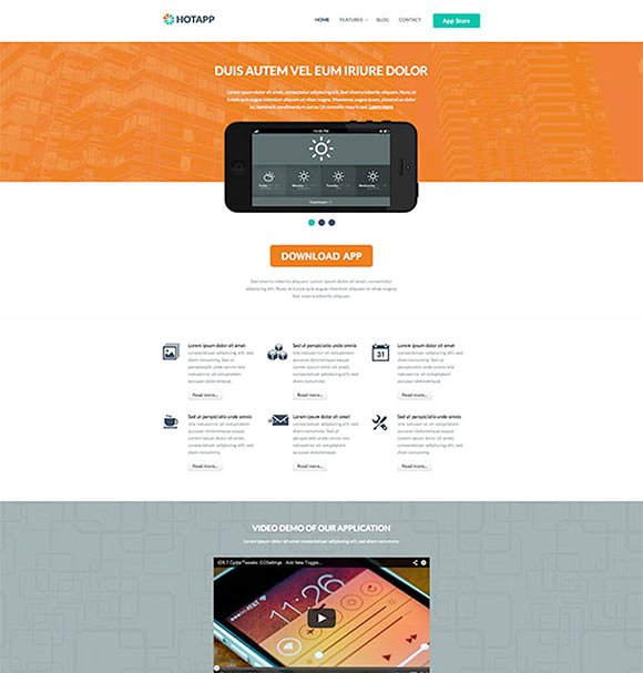 APP应用官网/下载网站响应式网站模板素材库精选插图(2)