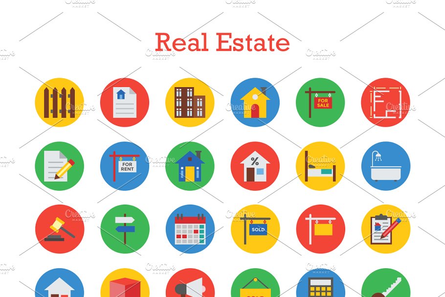 1500+谷歌设计标准多用途图标 1500+ Material Icons Bundle插图(3)