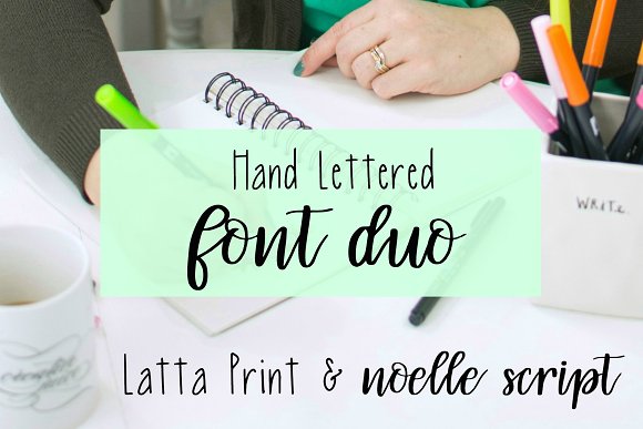 Hand Lettered Font Duo插图
