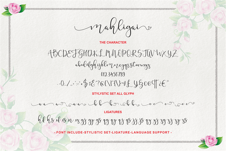 mahligai font插图8