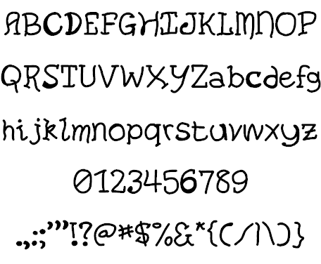 Boring Little Trick-or-Treaters font插图1