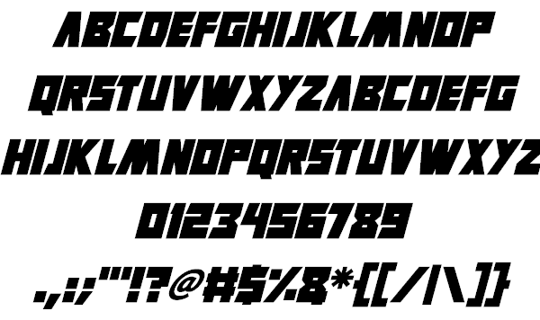 Virtual Realm font插图2