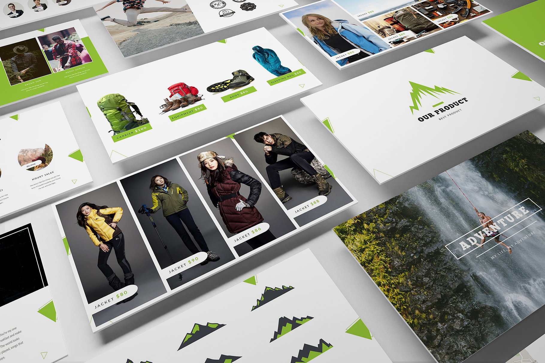 户外运动商店特色PPT模板插图(1)