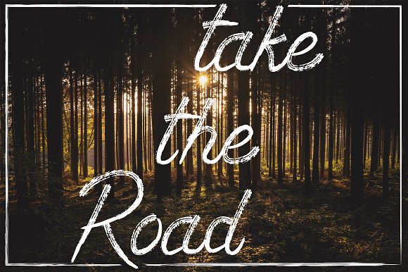 Wanderlust – Dry brush font插图3