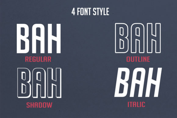 Bohgaku Family Font插图1