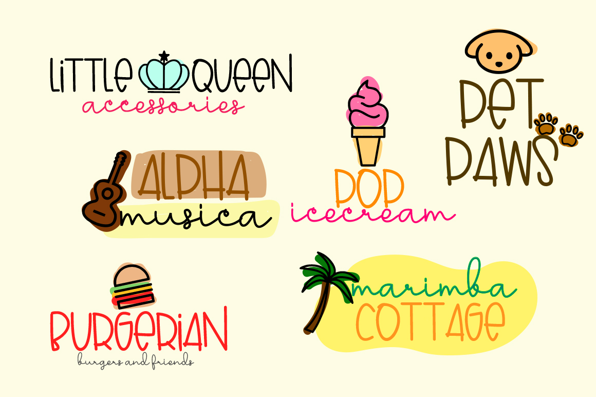 Lovely Puppy – Font duo with bonus Regular Font插图1