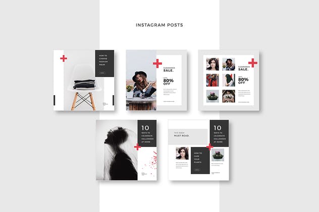 社交媒体跨平台贴图模板素材库精选合集v2 Social Media Pack Vol. 2插图(2)