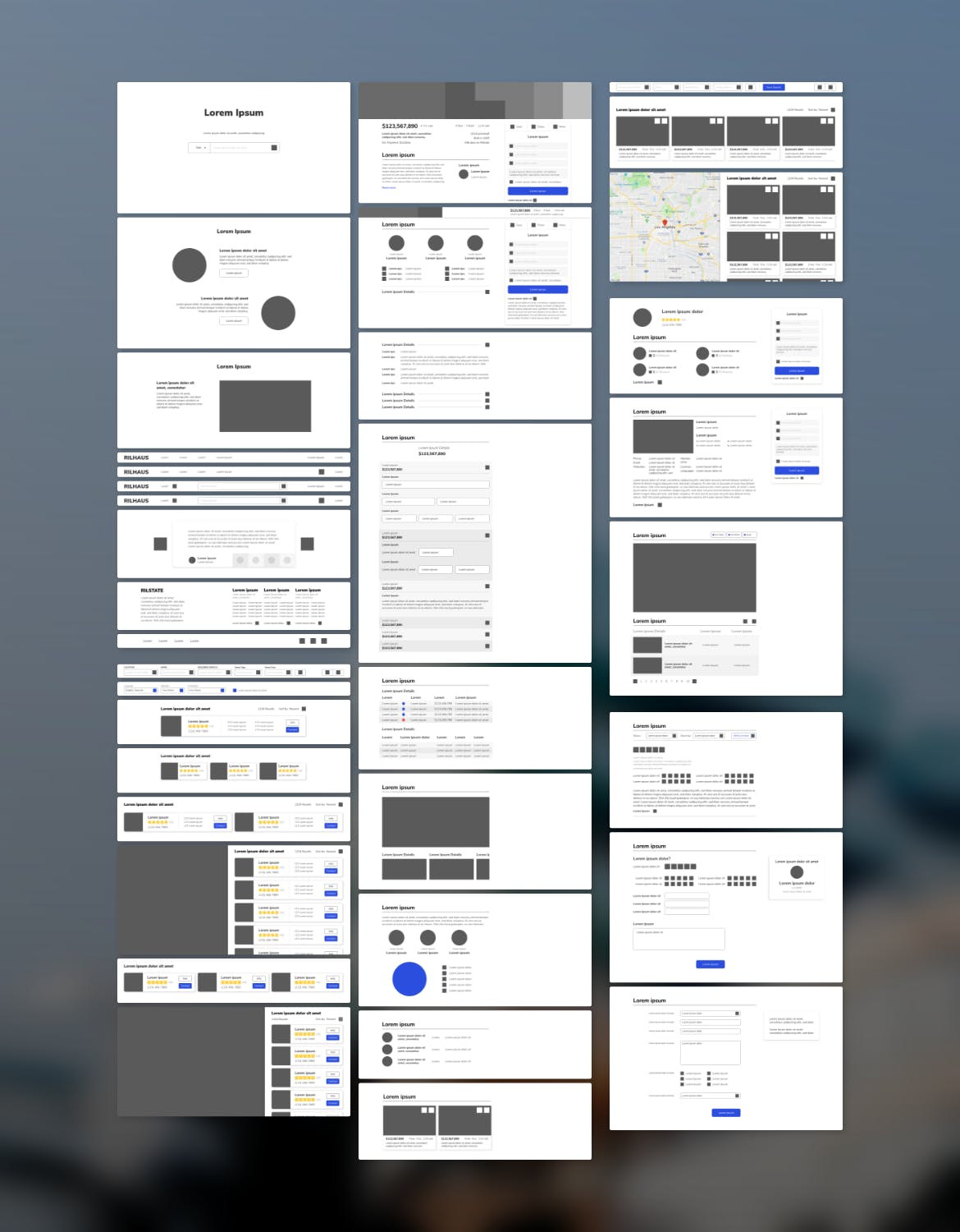 房地产中介网站设计HTML模板素材库精选 RILHAUS – Real Estate Homepage Template插图(1)