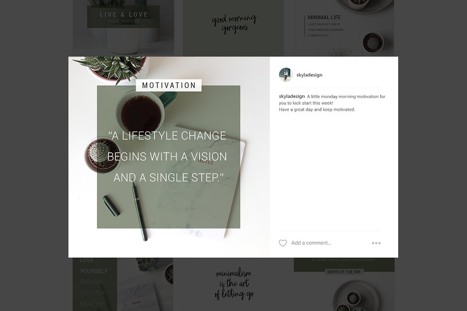 生活类社交媒体贴图模板素材库精选 Social Media templates + Images插图(3)