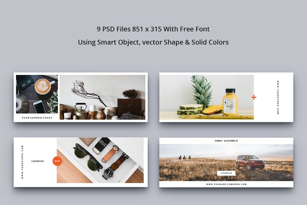 极简主义Facebook脸书网封面设计素材Vol.8 Facebook Cover Vol. 8插图(1)