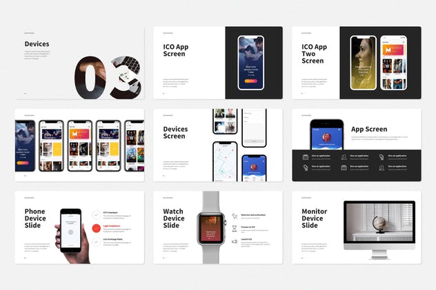 区块链加密货币投资主题PPT模板 BLOCKCHAIN Powerpoint Template插图(9)