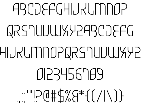 Skydiver On The Wing font插图1