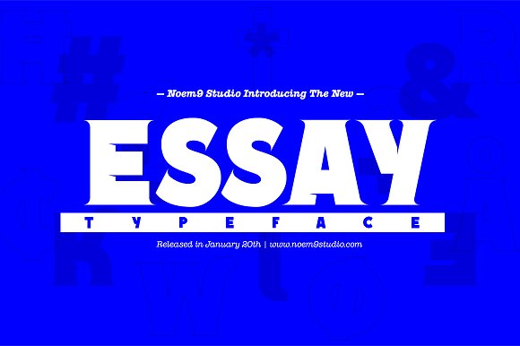 Essay Font Family插图