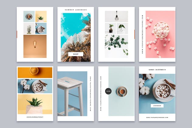 简约设计Pinterest社交媒体图片模板素材库精选Vol.7 Pinterest Templates Vol. 7插图(1)