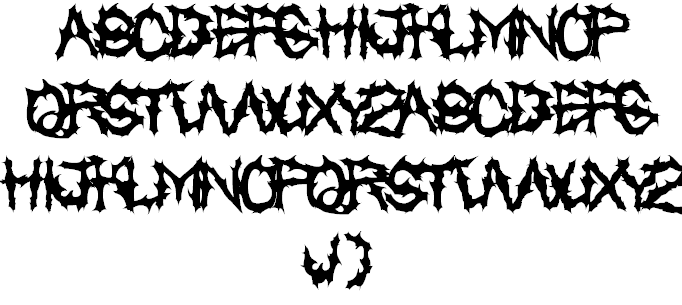 Chased Through The Woods font插图1 Chased Through The Woods font插图1