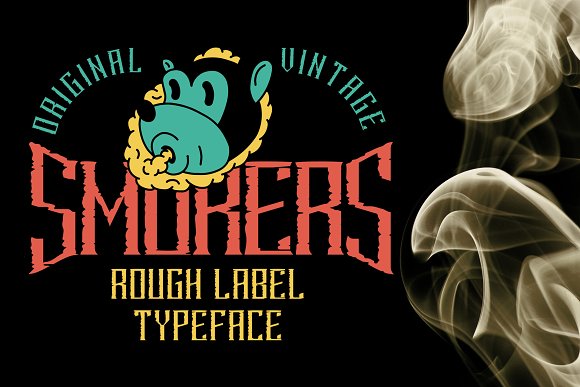 Smokers typeface Font插图3