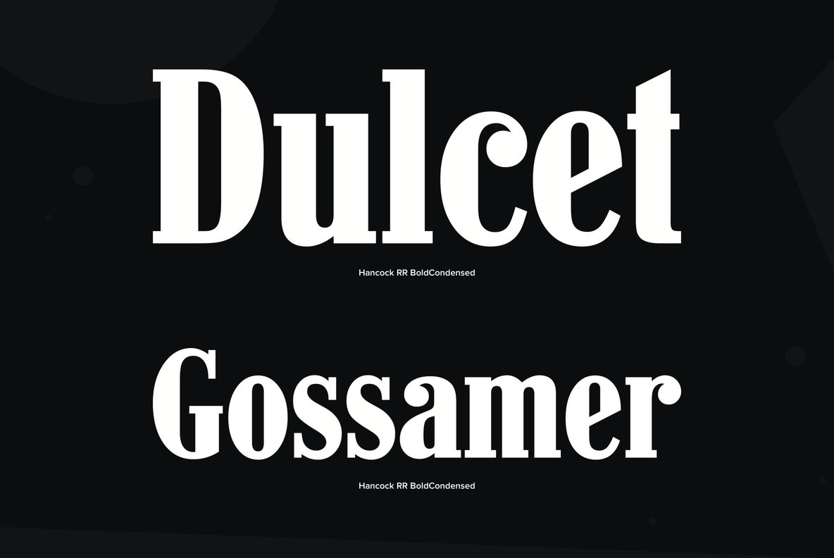 Hancock Bold Condensed Font插图3