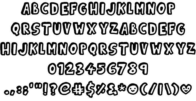 Kinda 3D font插图1