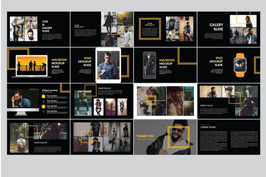 超帅气黑色系PPT模板下载[key]插图(4)