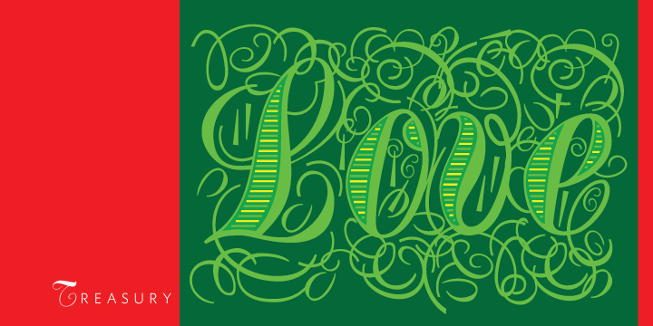 Treasury Pro Font插图