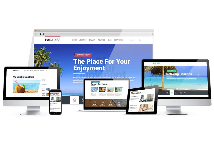 热带海岛旅游天堂旅游主题Joomla主题模板素材库精选 Hot Paradise插图(1)