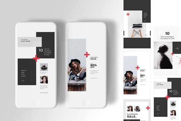 社交媒体跨平台贴图模板素材库精选合集v2 Social Media Pack Vol. 2插图(1)