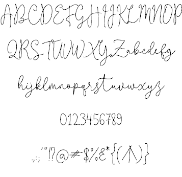 Questa Whitte font插图5