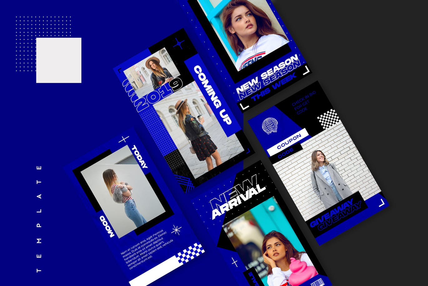 时尚绚丽多用途的Instagram社交媒体banner海报设计模板素材库精选插图(1)