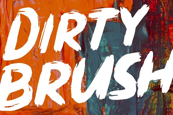 DIRTY BRUSH Font插图