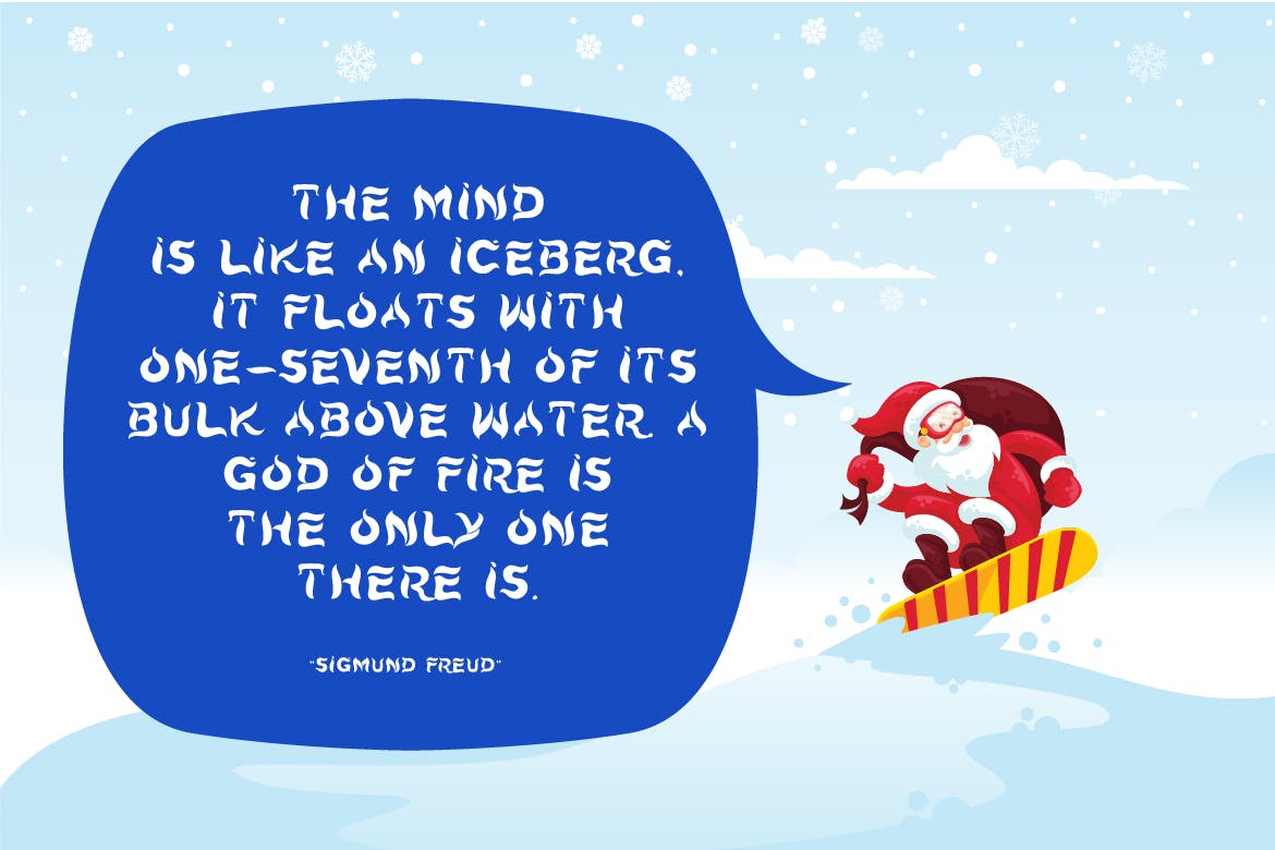 冰块冷酷风格装饰设计无衬线字体下载 Iceberg – Cold Unique Display Typeface插图(3)