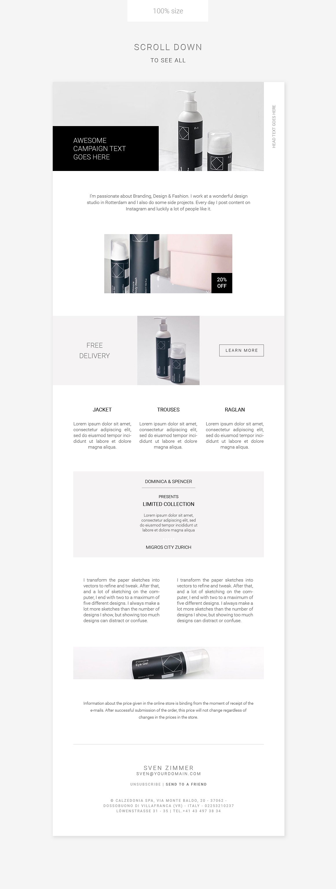 简约 EDM 设计模板 Clean E-newsletter Pack插图(6)