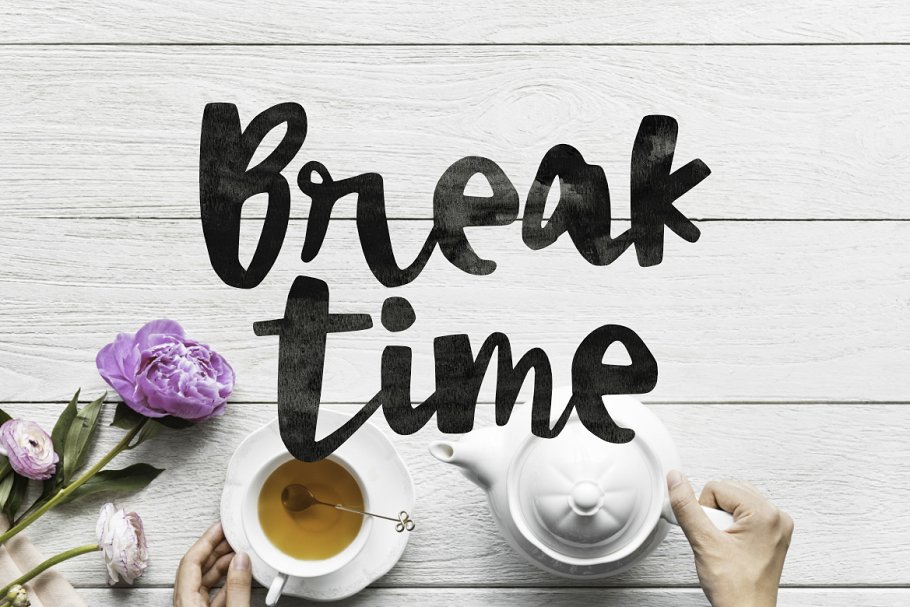 Inky Bag Brush Font插图2