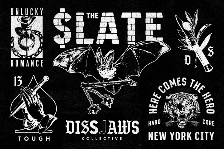 S&S GreyHood Seven font插图1 S&S GreyHood Seven font插图1