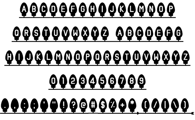 Xmas Fairy Lights font插图2