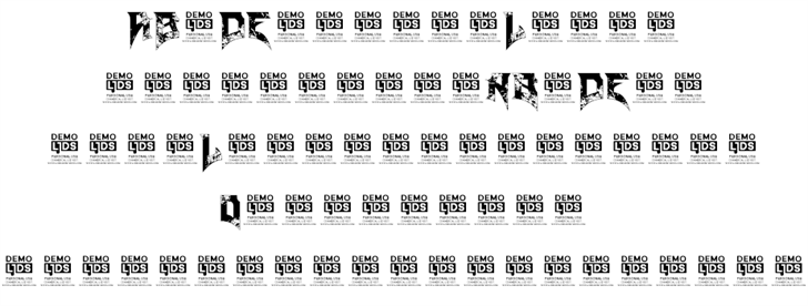 Blade Reloaded DEMO font插图4 Blade Reloaded DEMO font插图4