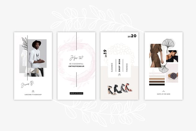 社交新媒体时尚潮流主题广告PSD动画模板v2 ANIMATED Instagram Stories – Pure插图(6)