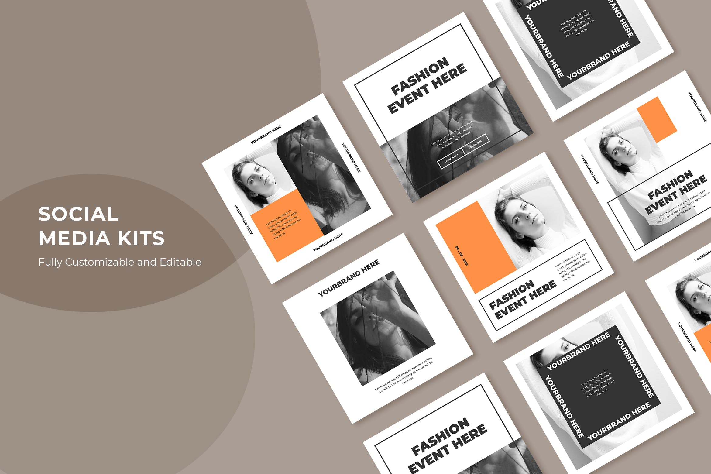 时装活动邀请社交宣传设计素材v94 SRTP – Social Media Kit.94插图
