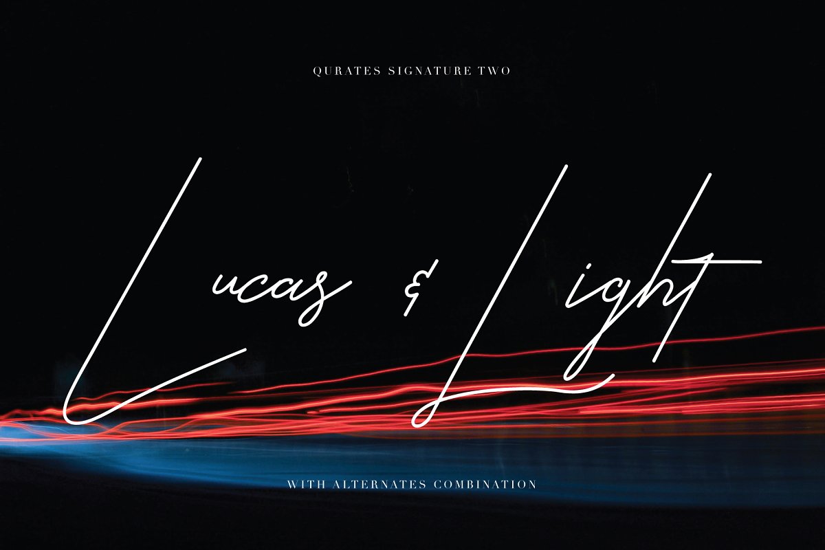 Qurates Signature Two Font插图1