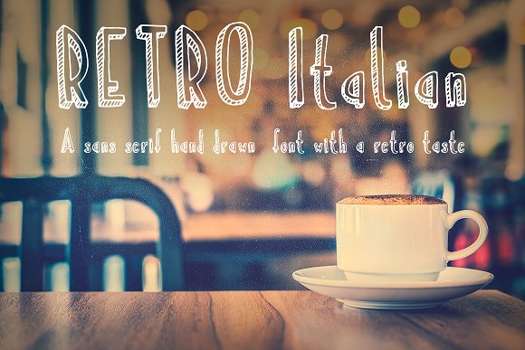 RetroItalian Font插图